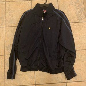Champion black/blue track jacket XL Vintage